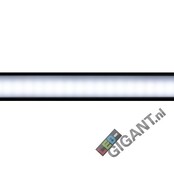 Zwart LED profiel met afdekking 28 mm x 9 mm - 09ZWART