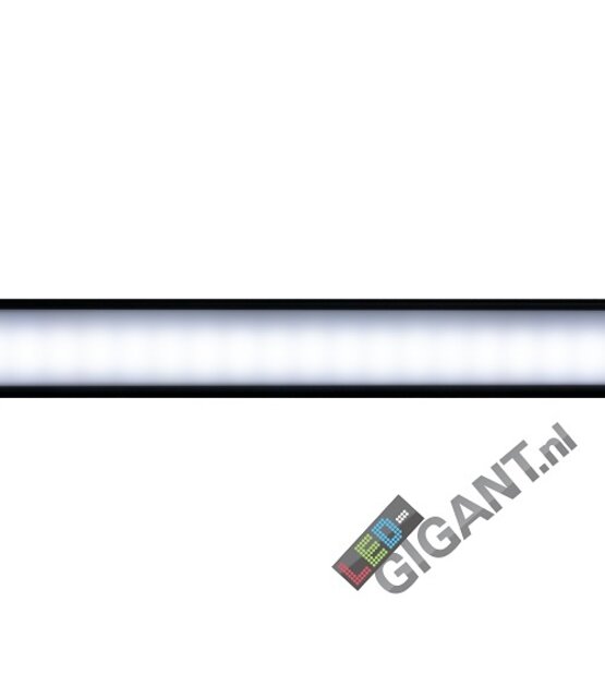 Zwart LED profiel met afdekking 28 mm x 9 mm - 09ZWART