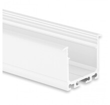 Wit XL LED inbouw profiel met klikafdekking 36.79mm x 26,00mm - XL07WIT