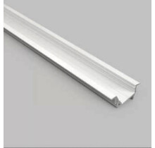 Wit diagonaal inbouw LED profiel met klikafdekking 30 mm x 12.7 mm - C22WIT