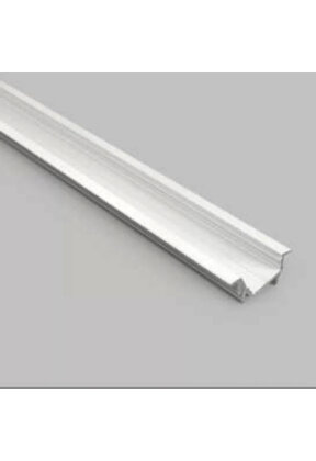 Wit diagonaal inbouw LED profiel met klikafdekking 30 mm x 12.7 mm - C22WIT