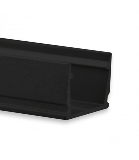 Zwart LED profiel met klikafdekking 13,4 mm x 11,46 mm – SLIM04ZWART