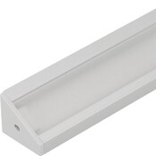 LED hoekprofiel met afdekking 24 mm x 19,4 mm - C21ALU