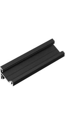 LED hoekprofiel met afdekking 24 mm x 19,4 mm - C21Zwart