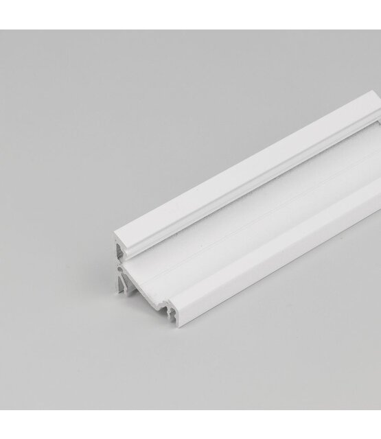 LED hoekprofiel met afdekking 24 mm x 19,4 mm - C21Wit