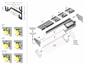 LED hoekprofiel met afdekking 24 mm x 19,4 mm - C21Wit