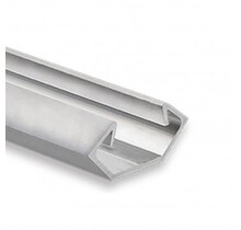 Aluminium LED hoekprofiel met opaal klikafdekking 25,45mm x 11,25mm - C23.2Alu