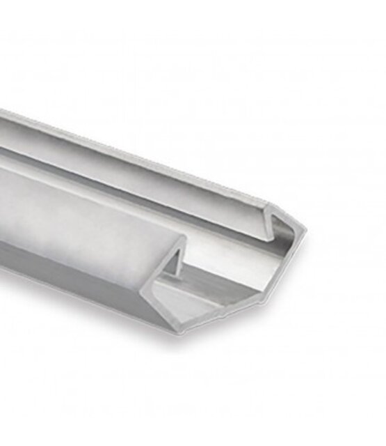 Aluminium LED hoekprofiel met opaal klikafdekking 25,45mm x 11,25mm - C23.2Alu