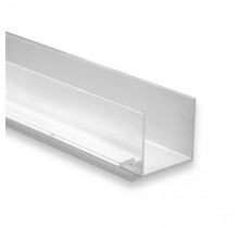 LED plafond profiel 2 meter 33 mm x 16,8 mm GIPSPLAFOND - Opaal / Melkwit (80%)