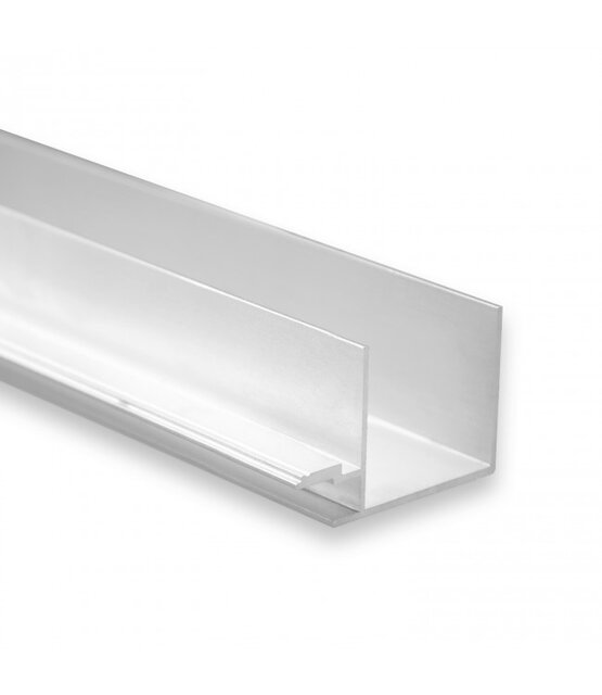 LED plafond profiel 2 meter 33 mm x 16,8 mm GIPSPLAFOND - Opaal / Melkwit (80%)