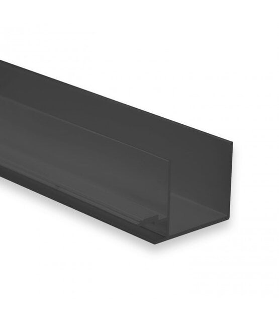 LED gips profiel 2 meter 43,5 mm x 28,32 mm GIPSSLIM01ZWART - Opaal / Melkwit (80%)