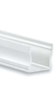 Wit LED profiel met afdekking 17 mm x 15,2 mm - 06WIT