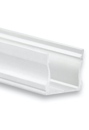 Wit LED profiel met afdekking 17 mm x 15,2 mm - 06WIT