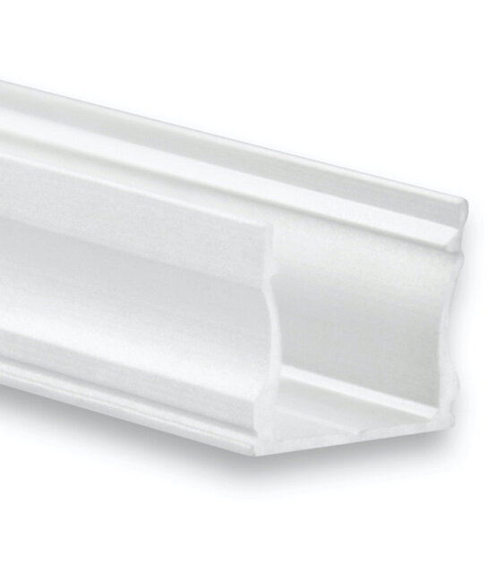 Wit LED profiel met afdekking 17 mm x 15,2 mm - 06WIT