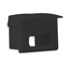 Eindkap met kabeldoorvoer - 03ZWART