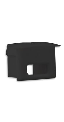 Eindkap met kabeldoorvoer - 03ZWART