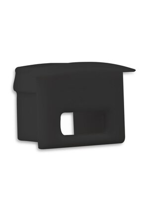 Eindkap met kabeldoorvoer - 03ZWART