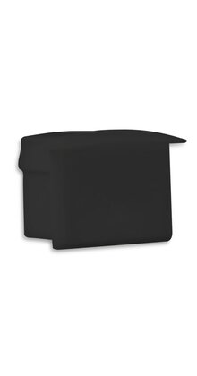 Eindkap zonder kabeldoorvoer - 03ZWART