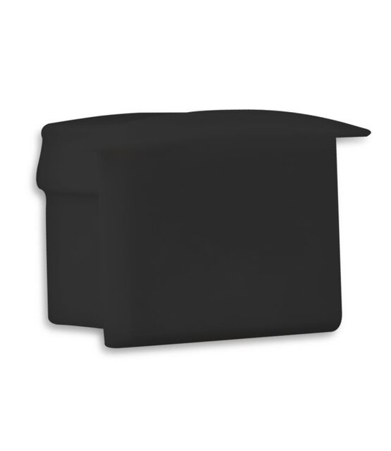 Eindkap zonder kabeldoorvoer - 03ZWART