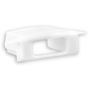 Eindkap voor LED Strip profielen met kabeldoorvoer - 08WIT