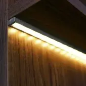 Zwart LED profiel met klikafdekking 10 mm x 9,2 mm - SLIM08ZWART