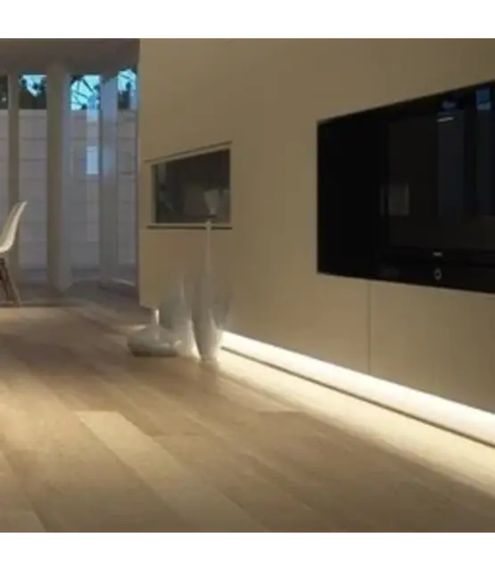 Zwart LED profiel met klikafdekking 10 mm x 9,2 mm - SLIM08ZWART