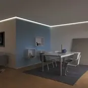 Zwart LED profiel met klikafdekking 10 mm x 9,2 mm - SLIM08ZWART