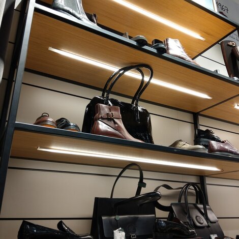 LED verlichting voor schoenenwinkel