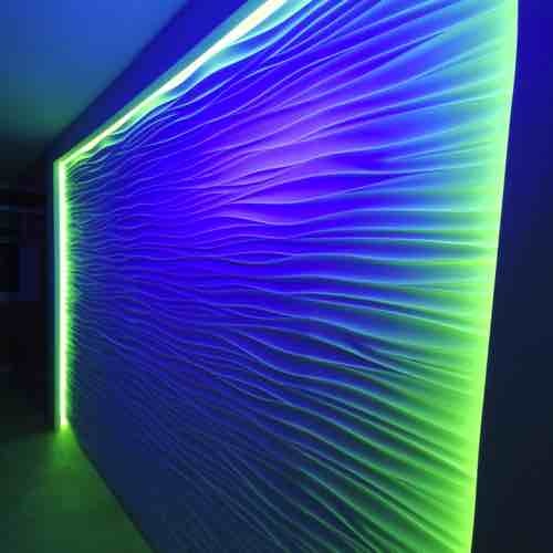 LED verlichting voor gipswand 3D wandpanelen