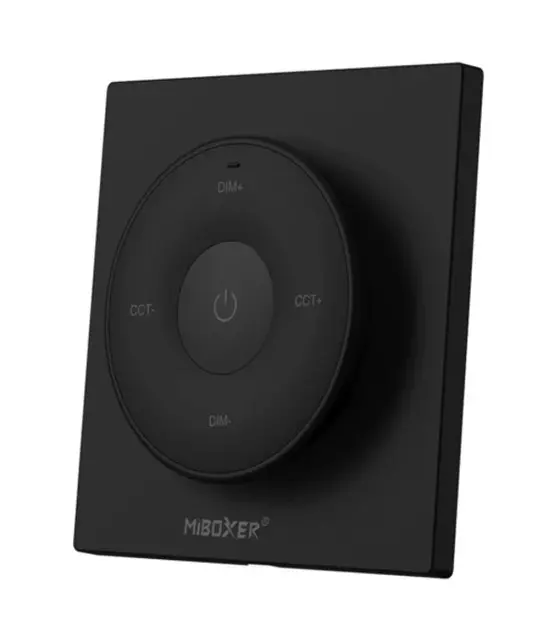 Design wanddimmer voor enkel kleurige en dual white LED strips – Draadloos – Miboxer K2-B