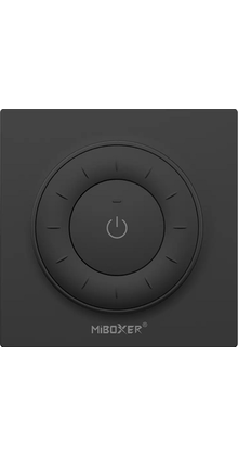 Design wanddimmer voor enkel kleurige en dual white LED strips – Draadloos – Miboxer K3-B