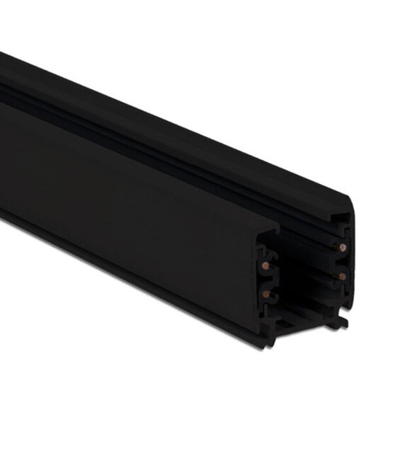3-fase track rail - zwart - 1 meter