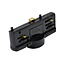 Trackrail verlichting 3 fase Luksus 3-fase spanningsrail adapter zwart