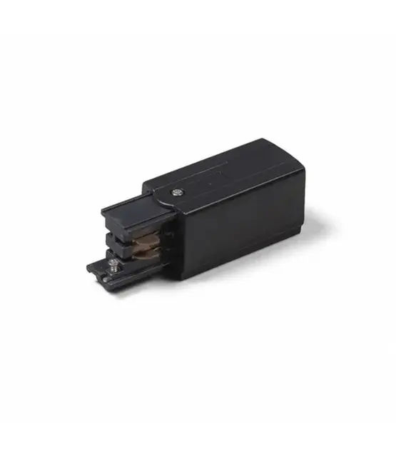 3-fase spanningsrail stroom adapter zwart - Links
