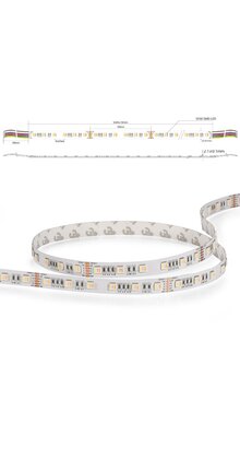PRO LUMEN RGBCCT LED strip 21W 2240LM 96LED p/m 12VDC IP20 - 5 meter