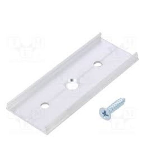 Extra lange montageklem + schroef t.b.v. LED profiel XL10ALU, XL10WIT, XL10ZWART,XL11ALU, XL11WIT, XL11ZWART