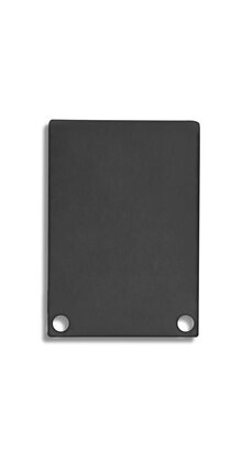2 x LED profiel eindkapjes inclusief schroeven XL06.C4 - Zwart