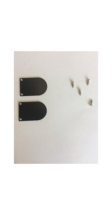 2 x LED profiel eindkapjes inclusief schroeven PL5 C5 Spica - Zwart