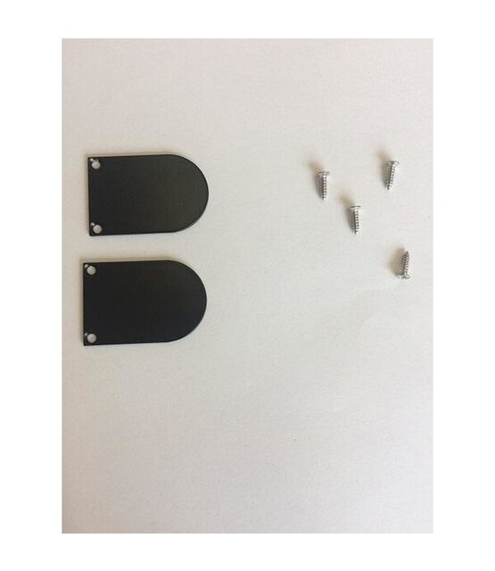 2 x LED profiel eindkapjes inclusief schroeven PL5 C5 Spica - Zwart