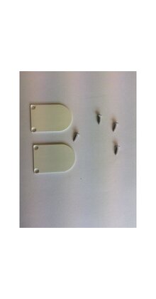 2 x LED profiel eindkapjes inclusief schroeven PL5 C5 Spica - Wit