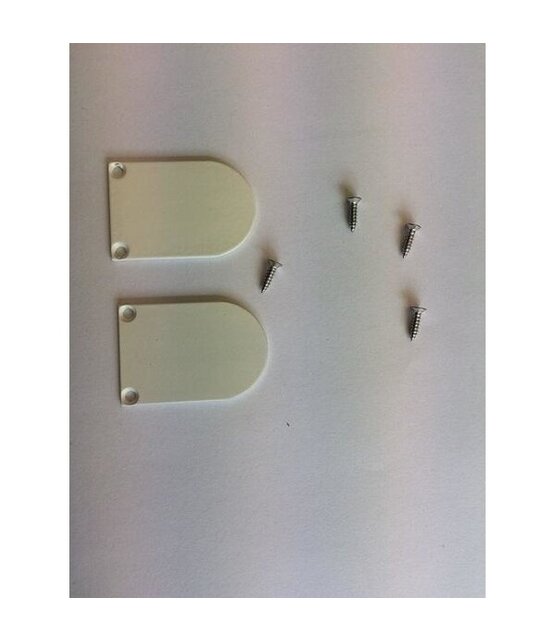 2 x LED profiel eindkapjes inclusief schroeven PL5 C5 Spica - Wit