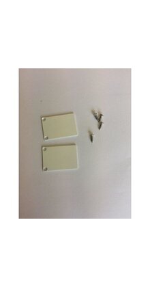 2 x LED profiel eindkapjes inclusief schroeven PL5 C6 Spica - Wit