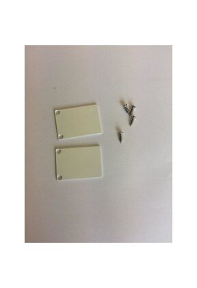 2 x LED profiel eindkapjes inclusief schroeven PL5 C6 Spica - Wit