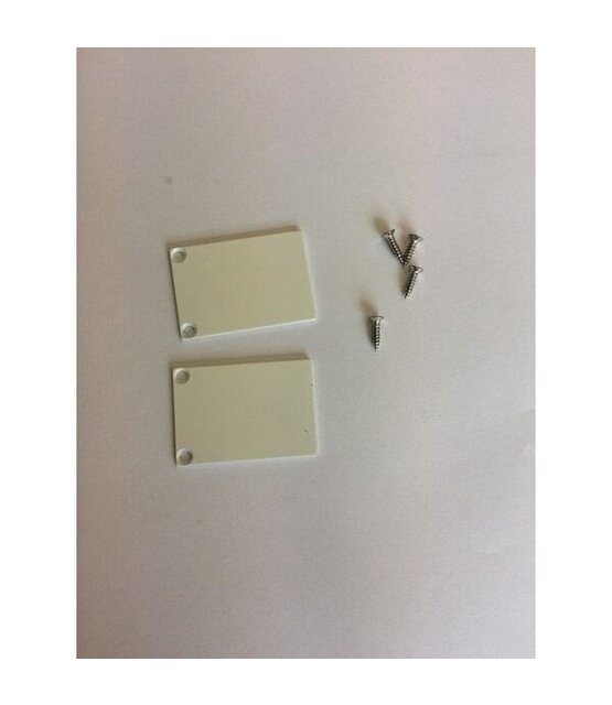 2 x LED profiel eindkapjes inclusief schroeven PL5 C6 Spica - Wit