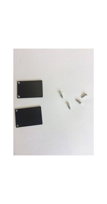 2 x LED profiel eindkapjes inclusief schroeven PL5 C6 Spica - Zwart