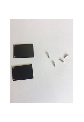 2 x LED profiel eindkapjes inclusief schroeven PL5 C6 Spica - Zwart
