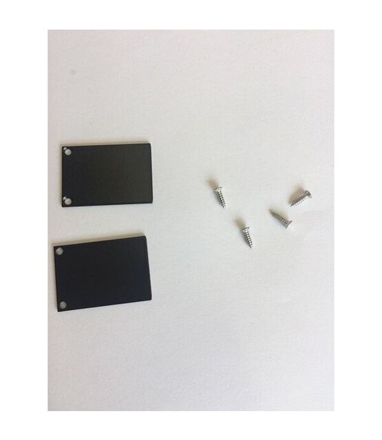 2 x LED profiel eindkapjes inclusief schroeven PL5 C6 Spica - Zwart