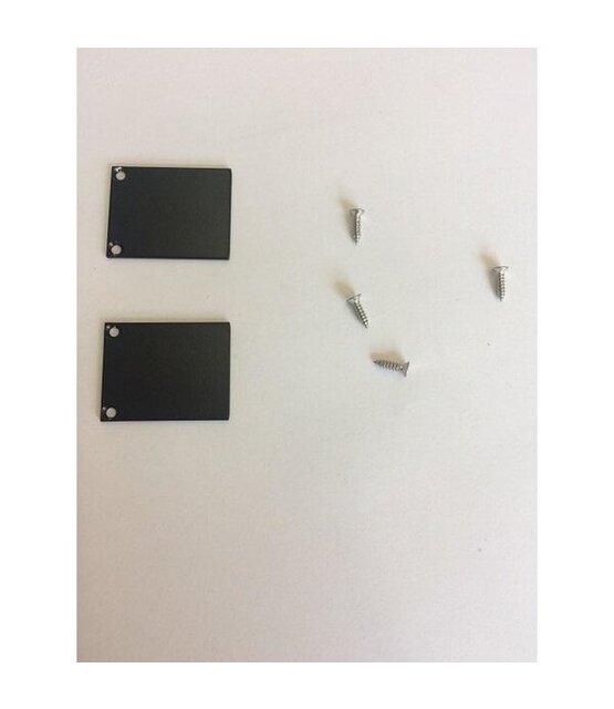 2 x LED profiel eindkapjes inclusief schroeven PL2 Spica - Zwart