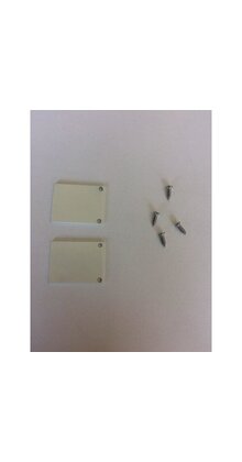 2 x LED profiel eindkapjes inclusief schroeven PL2 Spica - Wit