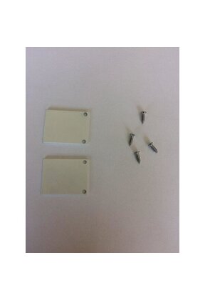 2 x LED profiel eindkapjes inclusief schroeven PL2 Spica - Wit